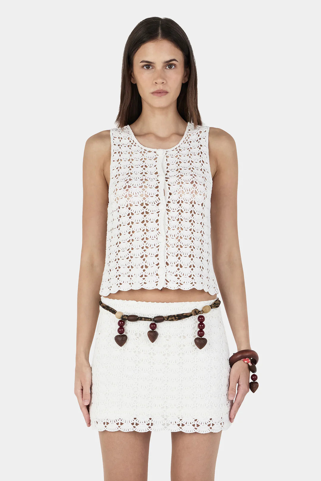 Issy Crochet Top - Cream