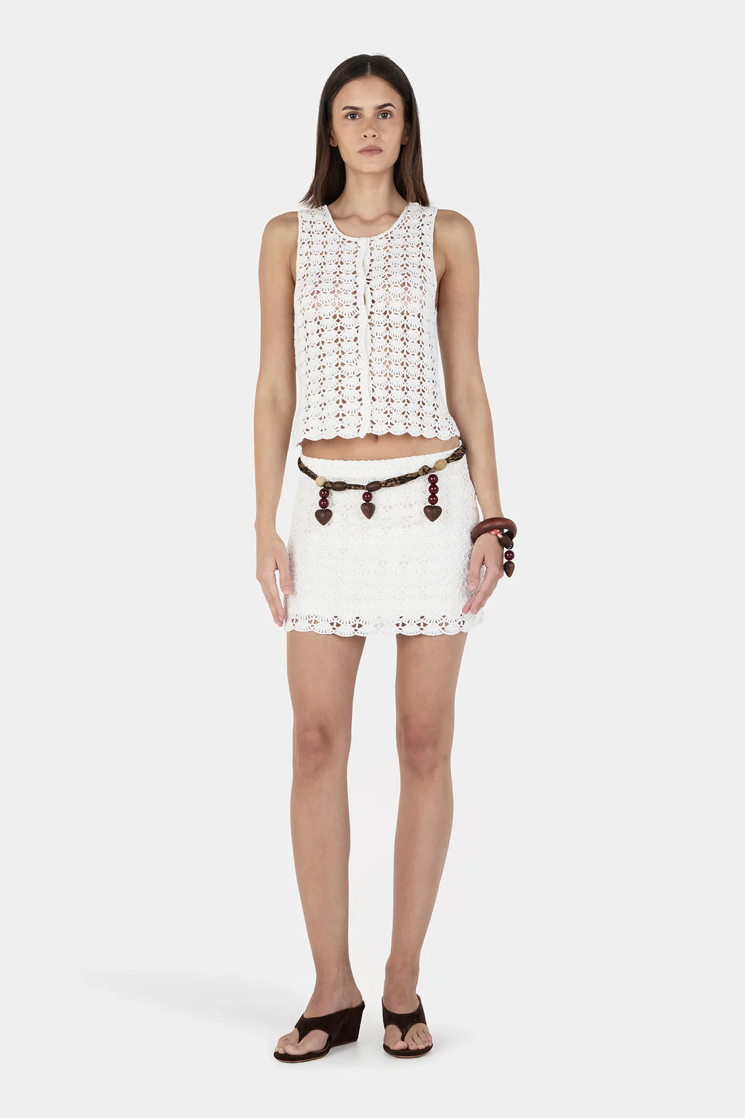 Issy Crochet Top - Cream