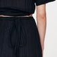 Jole Silk Mini Wrap Skirt - Noir