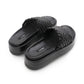 Knotted Platform Slide - Black