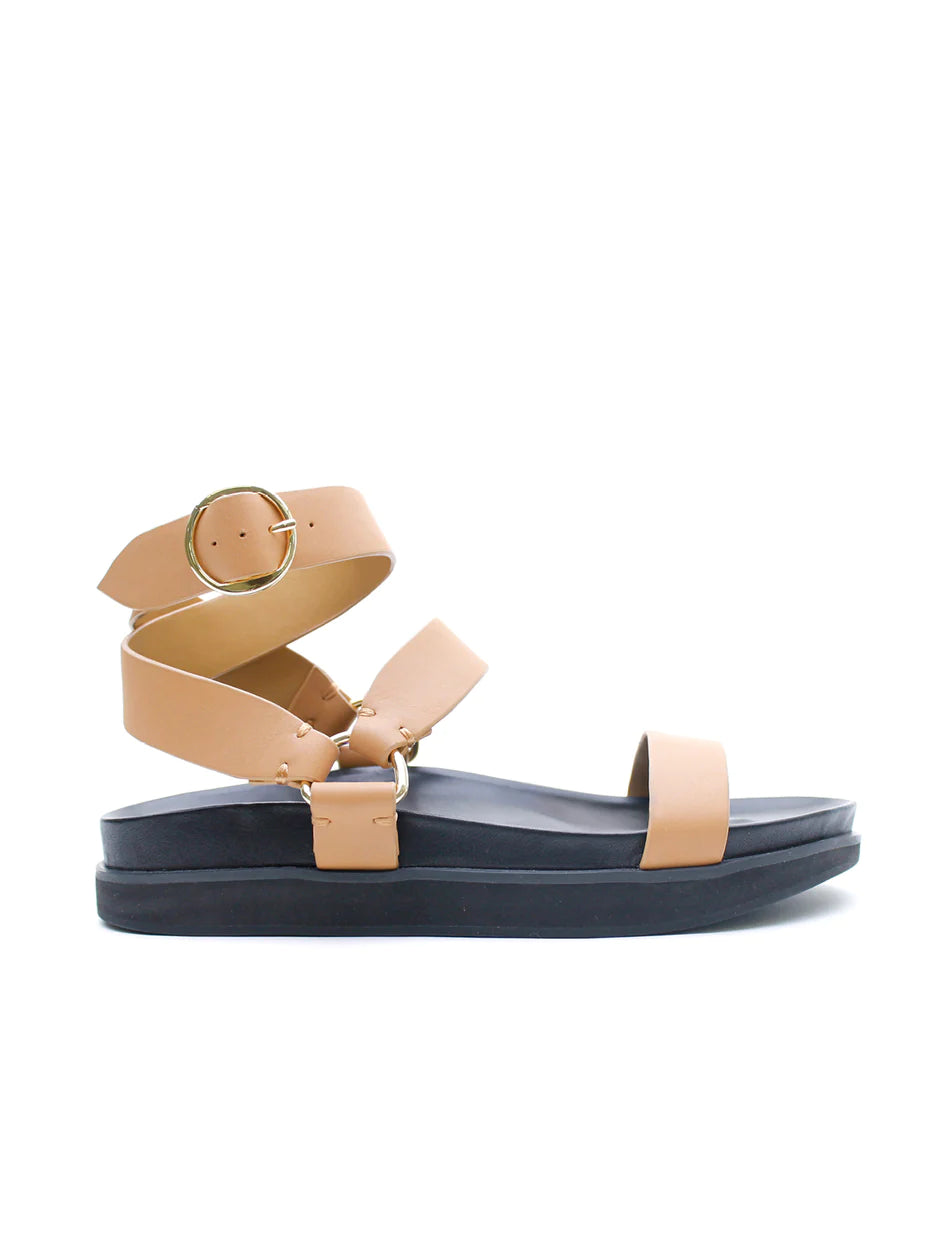 Platform Sandal - Light Tan