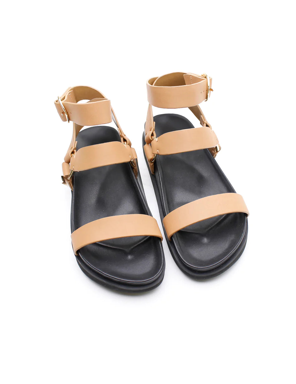 Platform Sandal - Light Tan