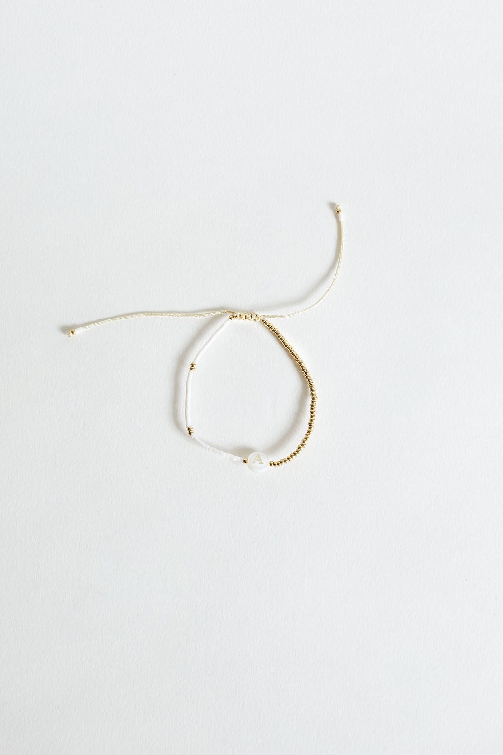 Initial Bracelet - Gold / Pearl