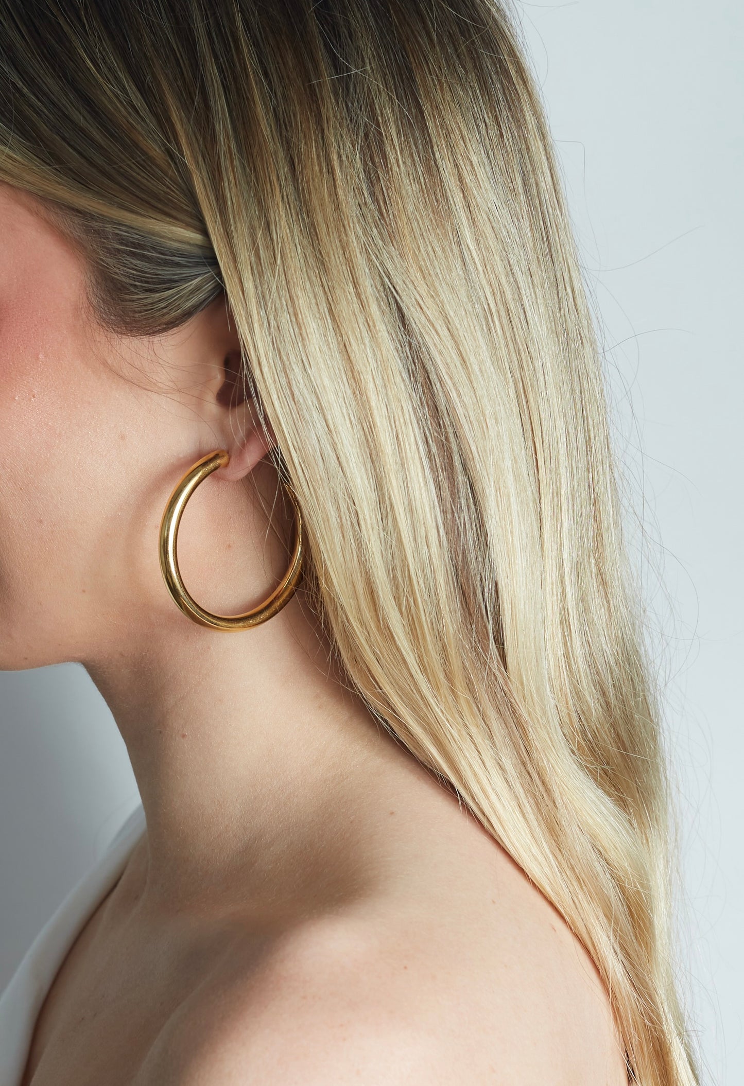 Laguna Hoop Earrings Gold - Large