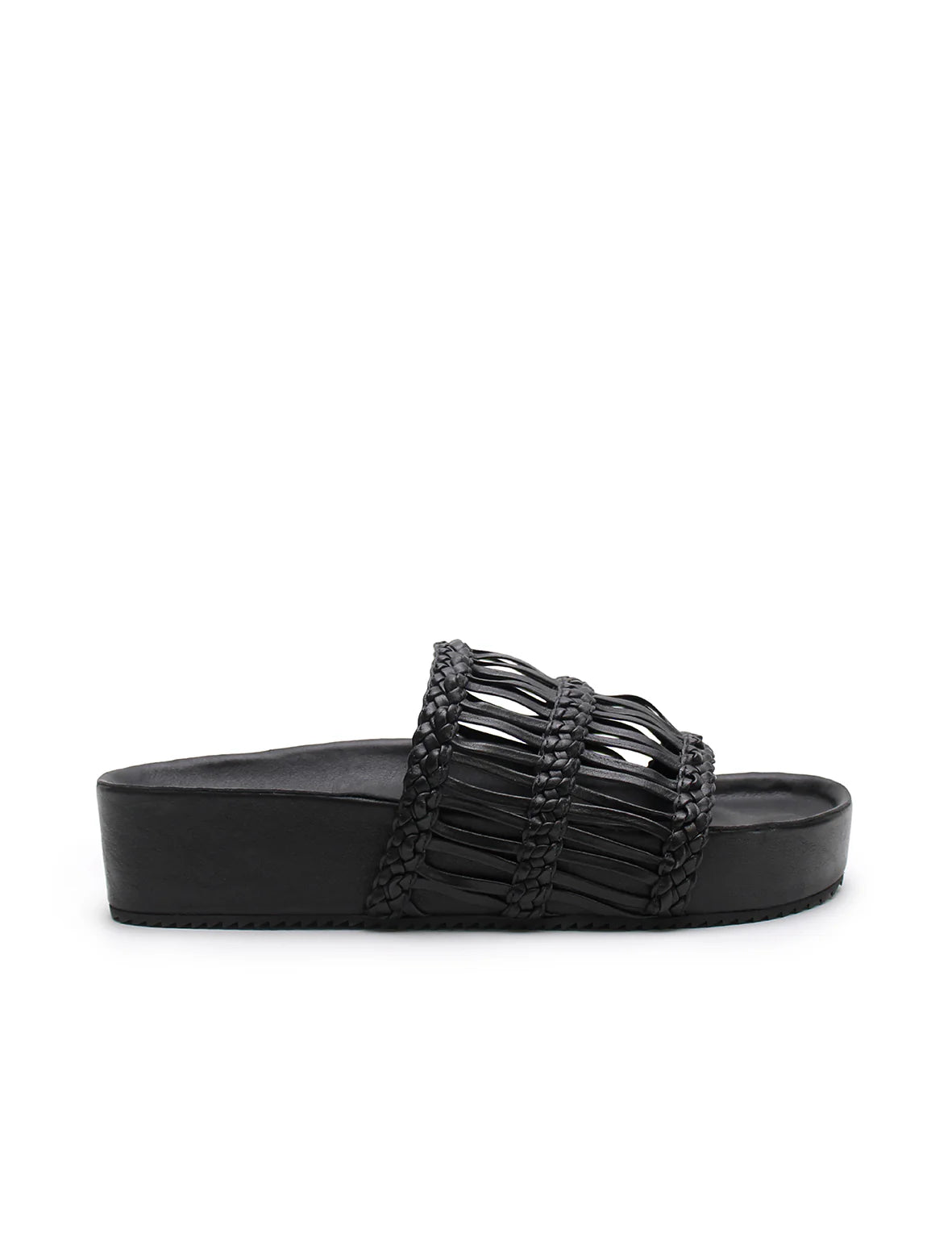 Lou Platform Slide - Black