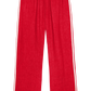 Linen Stripe Crop Racer Pant - Bell Pepper