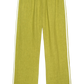 Linen Stripe Crop Racer Pant - Pistachio