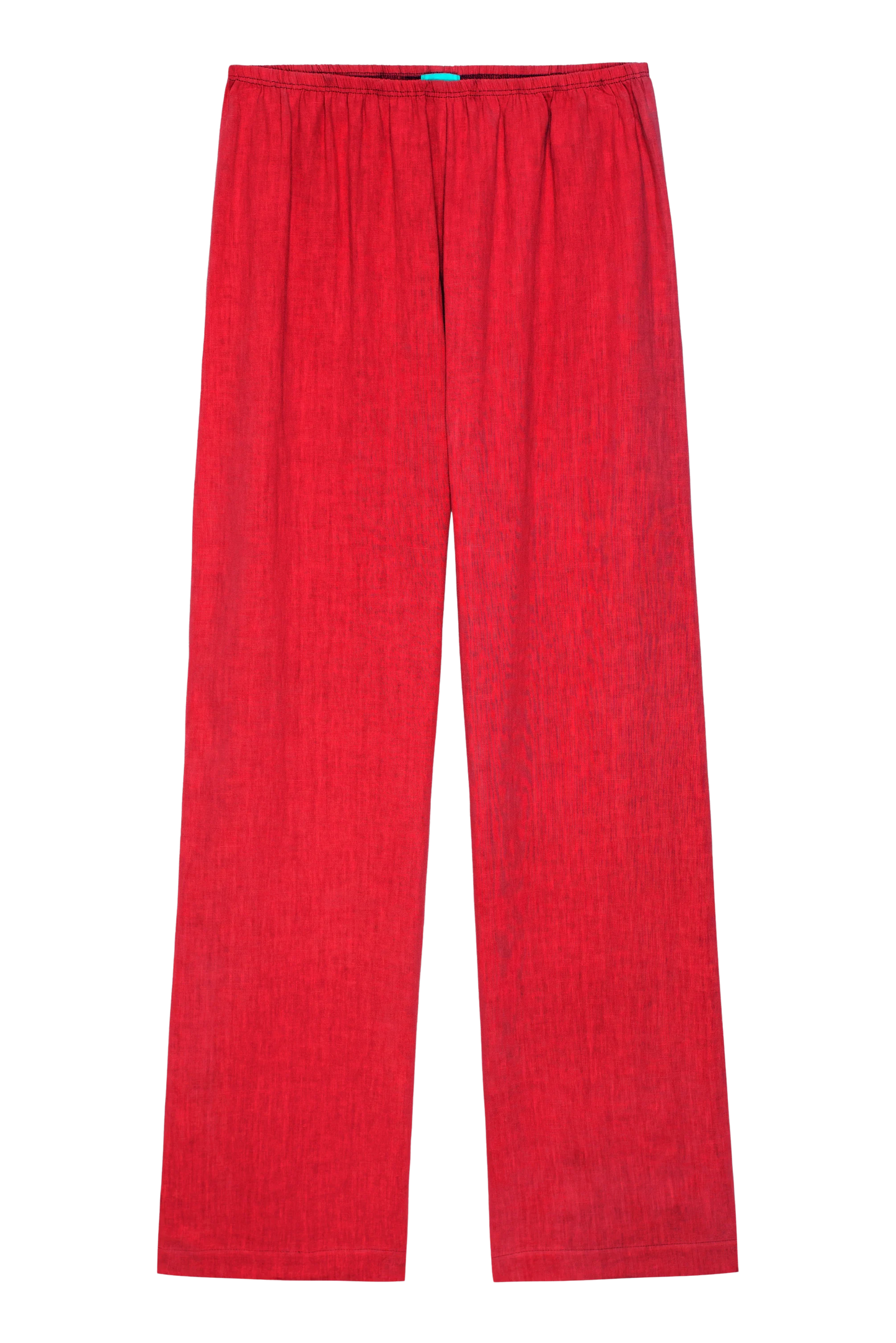 Linen Simple Pant - Bell Pepper