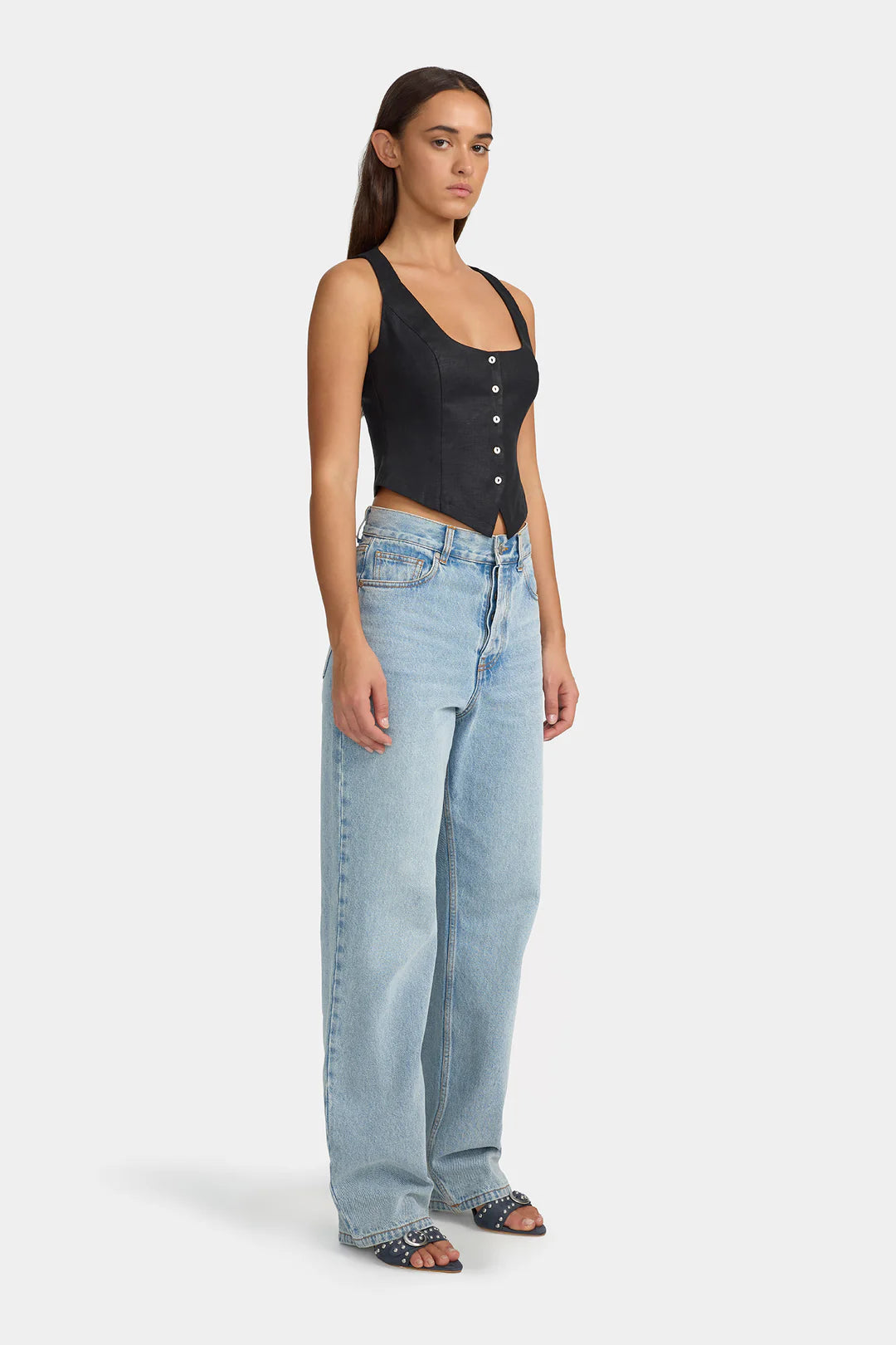 Melanie Linen Vest