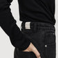 Curve Seam Jean - Washed Black