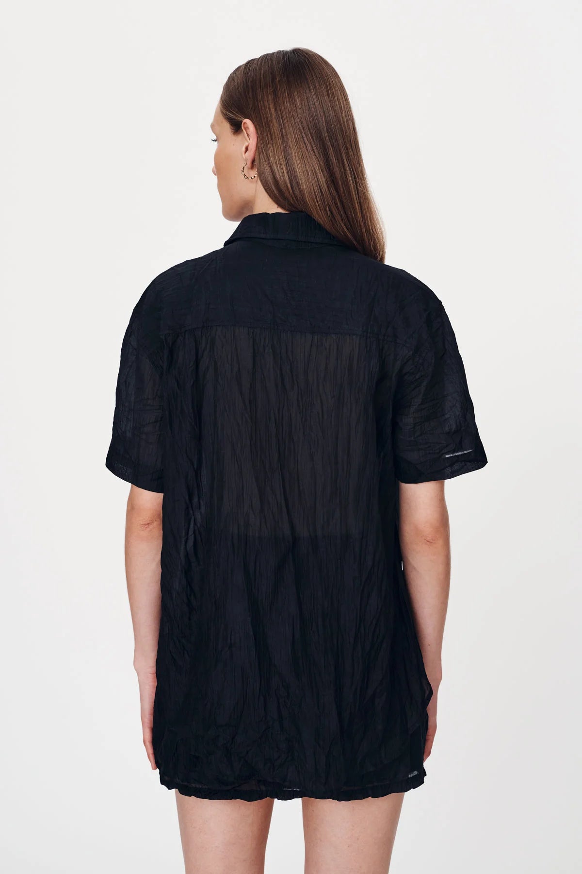 Mason Silk Shirt - Noir