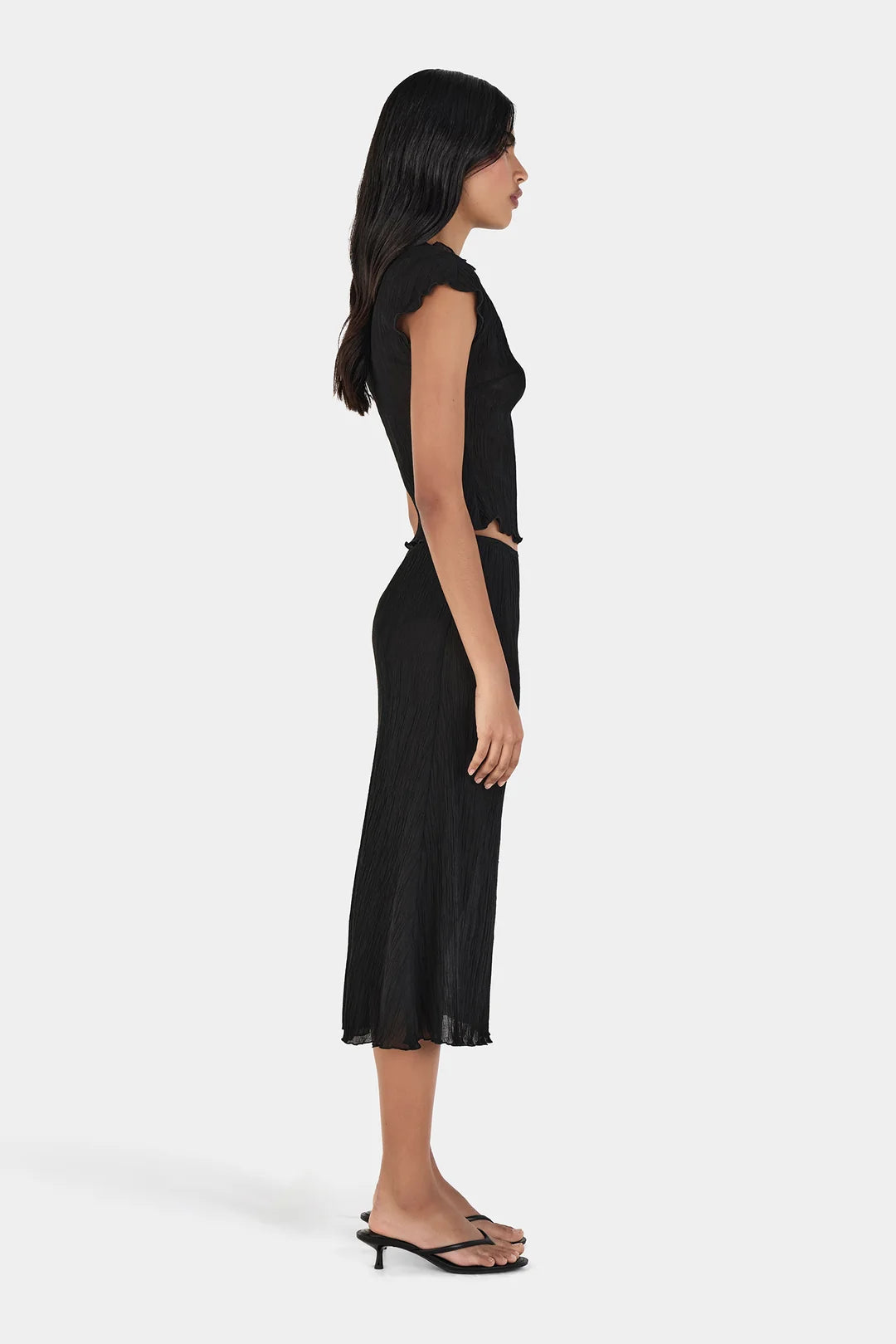 Luminara Midi Skirt - Black