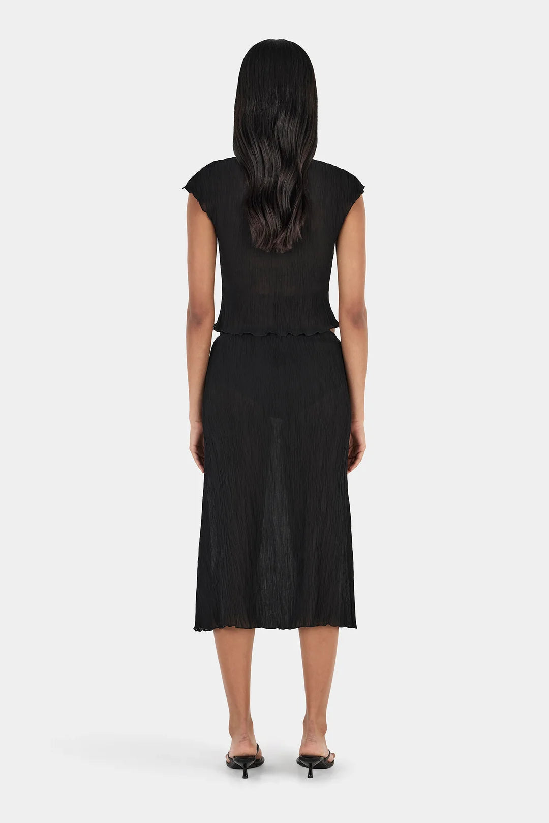 Luminara Midi Skirt - Black