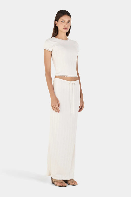 Sandy Maxi Skirt - Cream