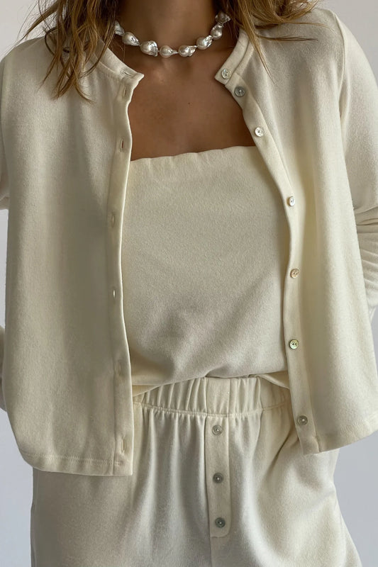 Sweater Cardi - Cream