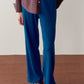 Pointelle Simple Crop Pant - Lake
