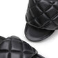 Quilted Slide - Black