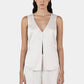 Rey Satin Vest - Ivory