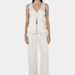 Rey Satin Vest - Ivory
