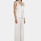 Rey Satin Vest - Ivory