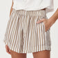 Rocco Stripe Boxer Shorts - Sienna