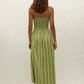 Jamie Midi Dress - Ombre Green Stripe