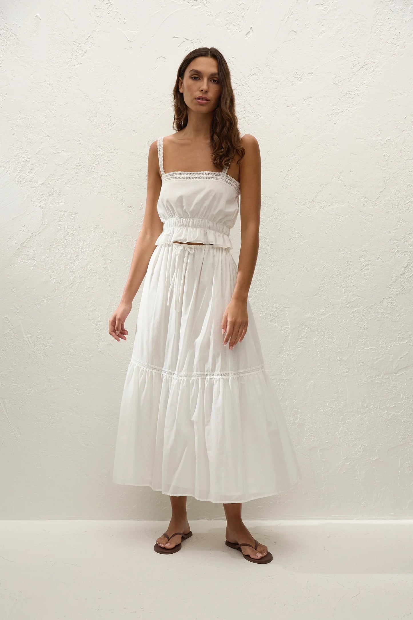 Venta Midi Skirt - White