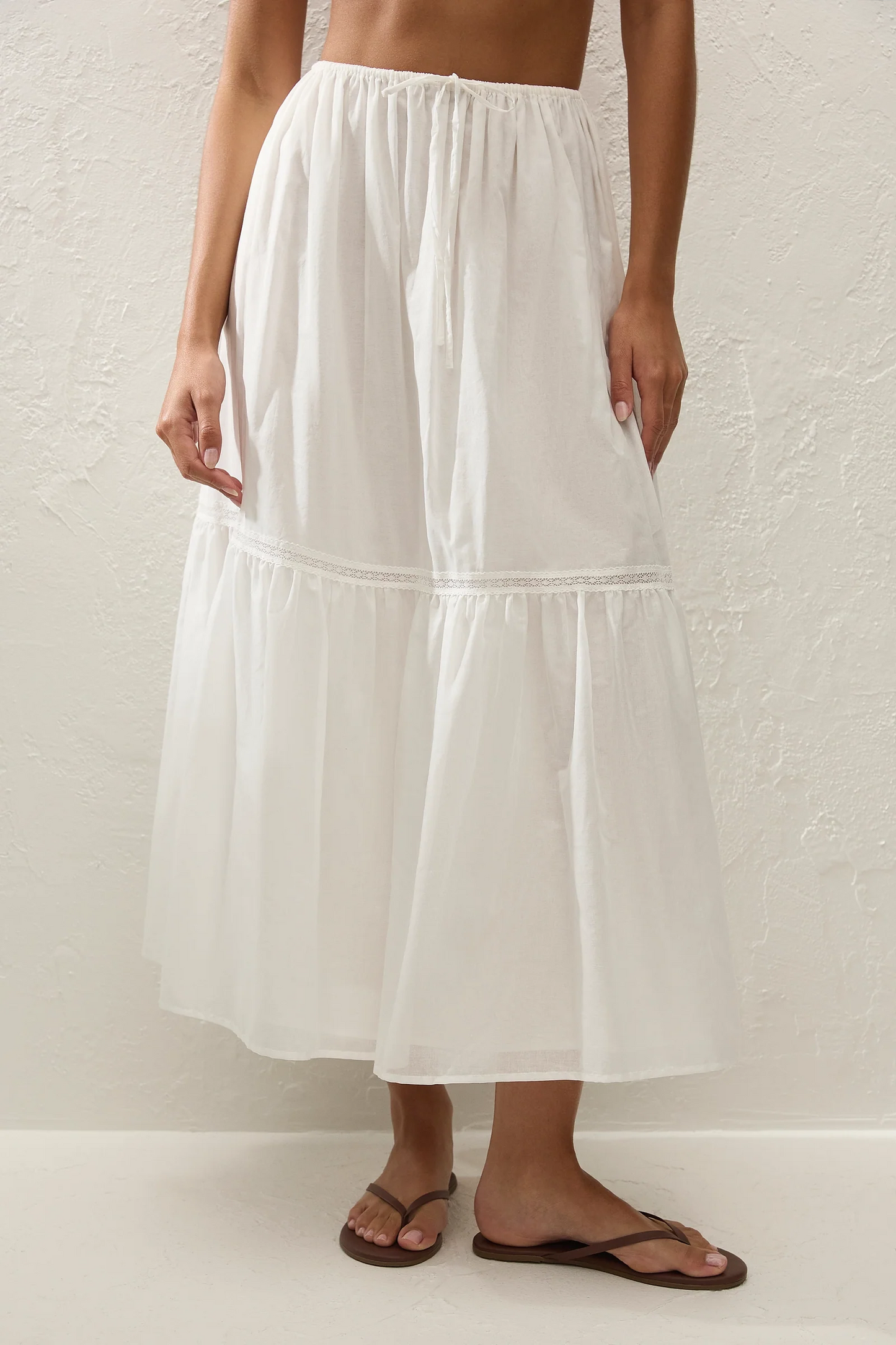 Venta Midi Skirt - White