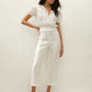 Fiora Blouse - Fresco Lace White