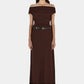 Amara Midi Dress - Chocolate
