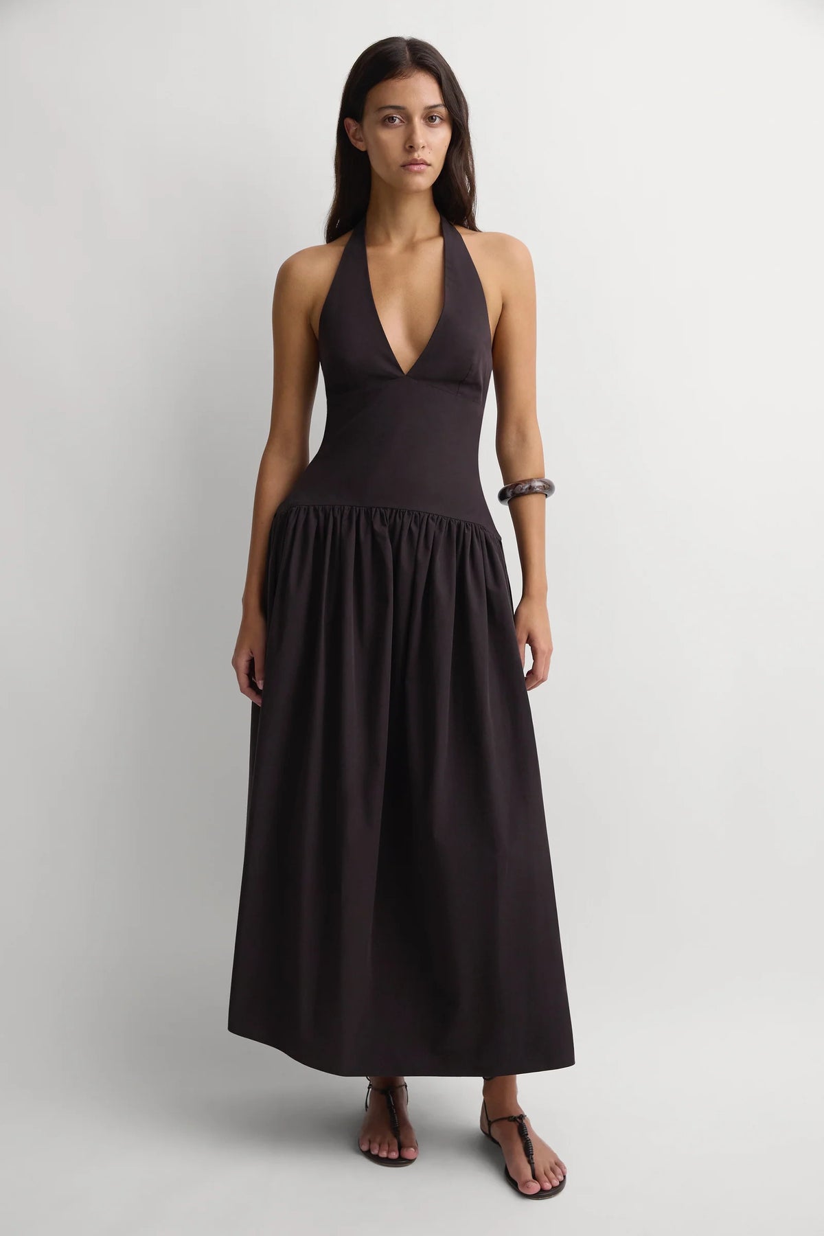 Palmiera Midi Dress - Carob