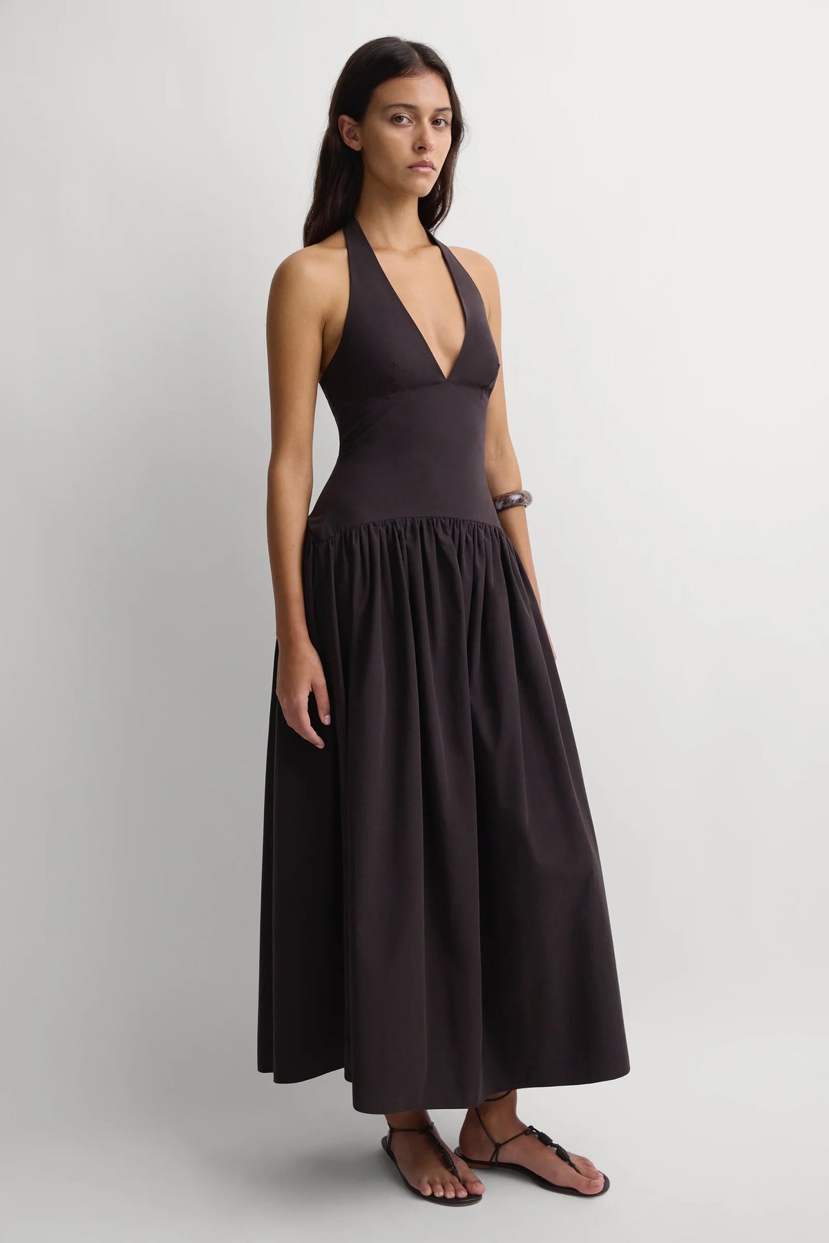 Palmiera Midi Dress - Carob