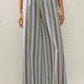 Lane Pant - Agua Stripe Blue