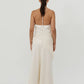 Manon Beaded Scarf Dress - Cream