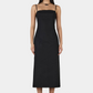 Ophelia Midi Dress - Black