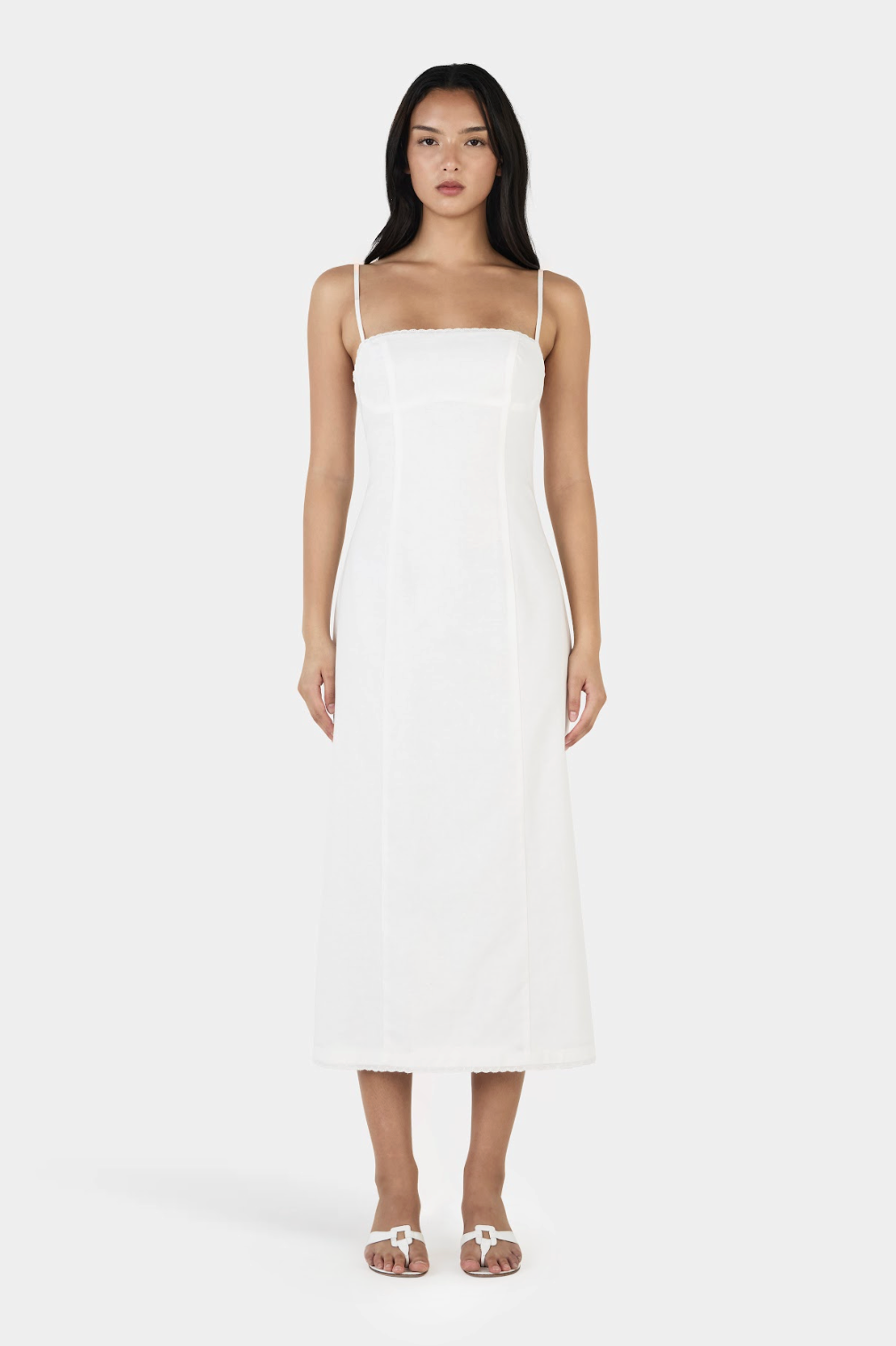 Ophelia Midi Dress - Ivory