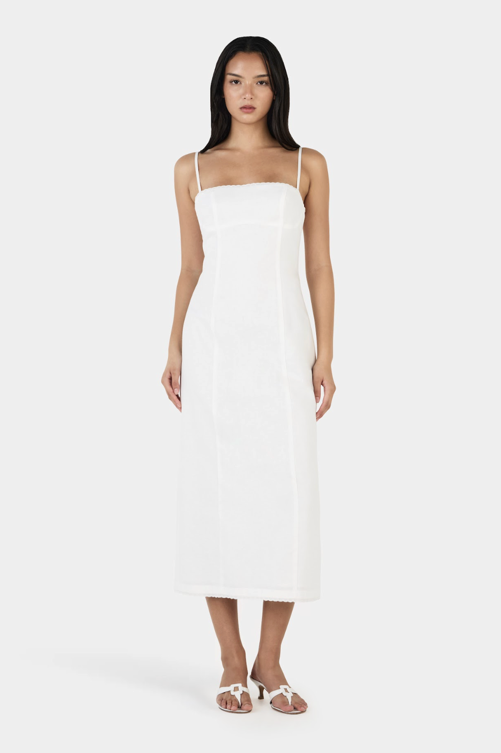 Ophelia Midi Dress - Ivory