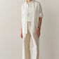 Silk Taffeta Cargo Pant - Creme