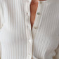 Sweater Rib Cardi - Creme