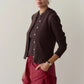 Sweater Rib Cardi - Espresso