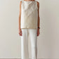 Sweater Rib Simple Pant - Creme