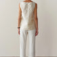 Sweater Rib Simple Pant - Creme