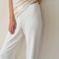 Sweater Rib Simple Pant - Creme