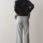 Cotton Gingham Stripe Crop Pant - Dill