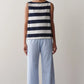 Eyelet Pop Simple Crop Pant - Cloud