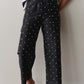 Silk Taffeta Cargo Pant - Jet Polka Dot