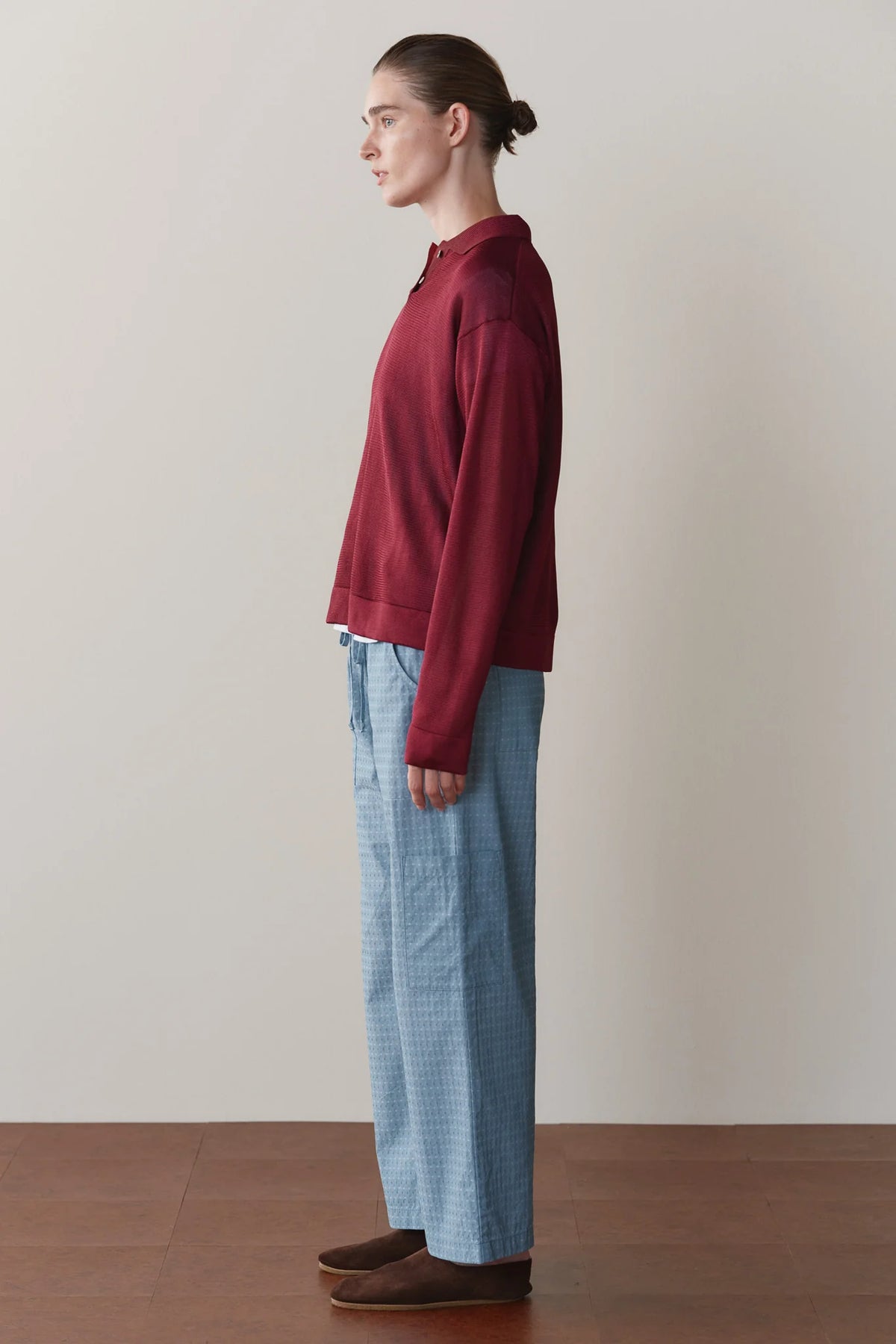 Cotton Dobby Cargo Pant - Lake