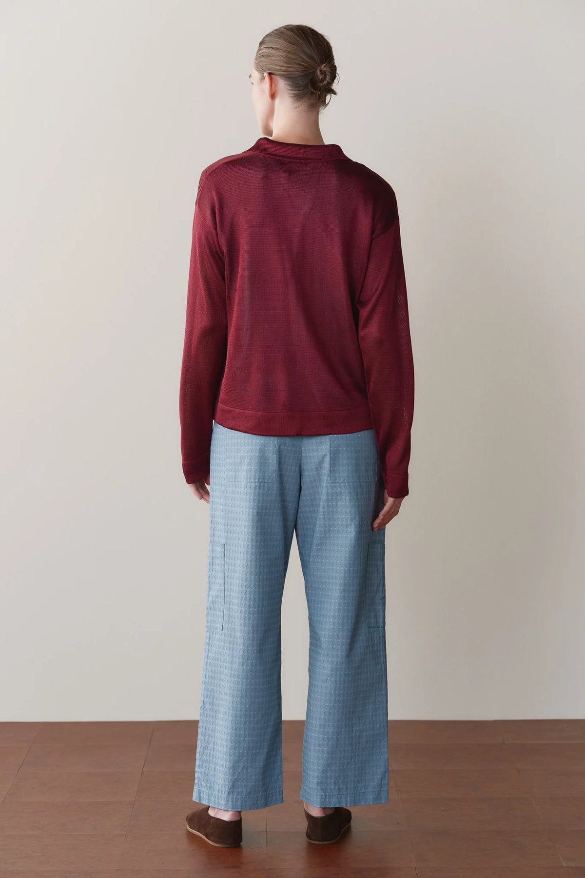 Cotton Dobby Cargo Pant - Lake