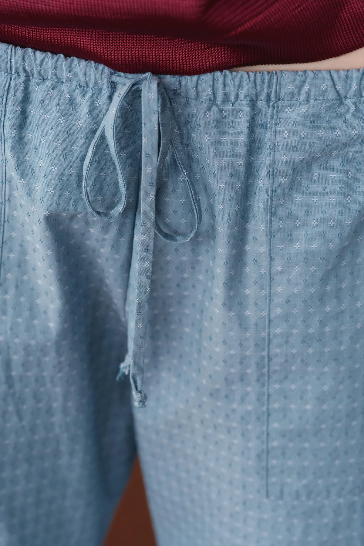 Cotton Dobby Cargo Pant - Lake