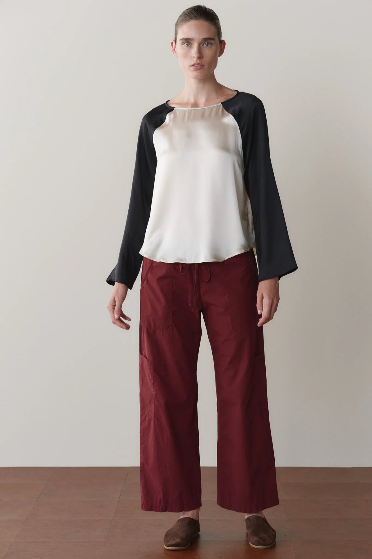 Pop Drawstring Cargo Pant - Oxblood